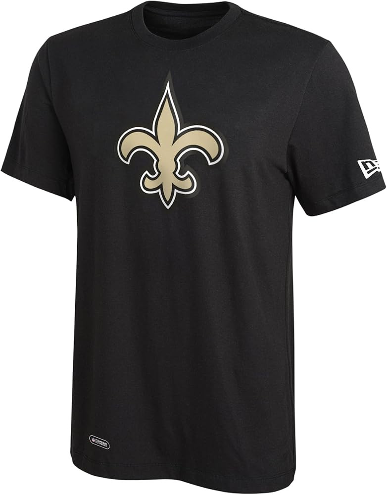 New Era NFL Football Men's Stadium Logo Short Sleeve Performance T-Shirt, New Orleans Saints, Lar... | Amazon (US)