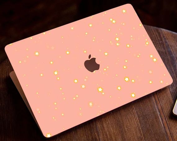 Light Pink MacBook Skin, Pro 13 2020 Decal, Air 11 Laptop, Stars MacBook, Elegant Design Mac Skin... | Etsy (US)