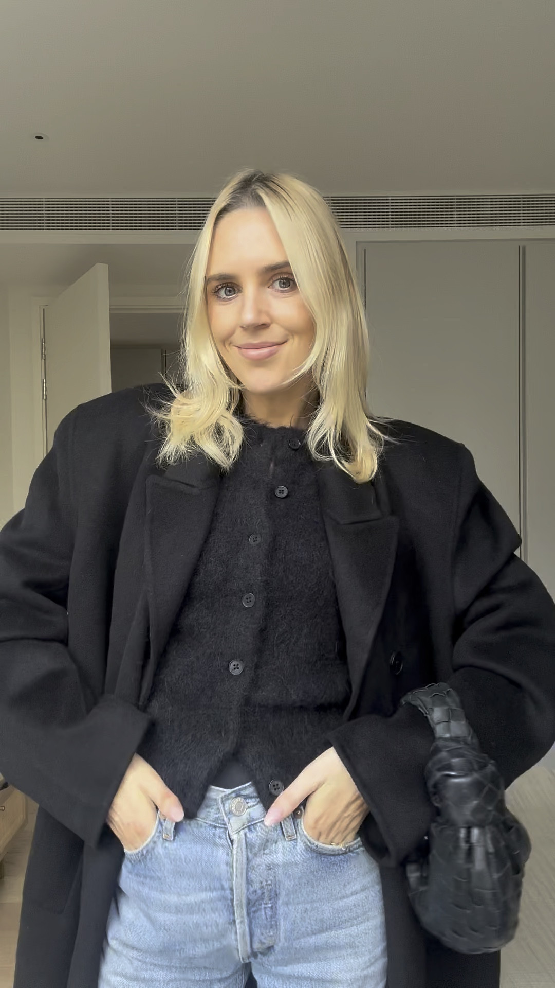 OOTD 🖤
Wearing coat in XXS (NAP and Moda carry this sized linked below)
cardigan XS
Jeans 24
Loafers 37 (size down half a size) 

Similar items tagged too

The Frankie shop, Henne, mohair knit, agolde jeans, prada loafers 

#LTKluxury #LTKautumn #LTKuk