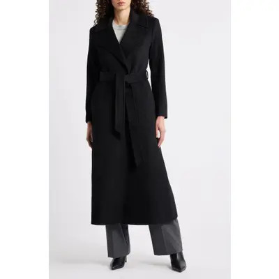 Lauren Ralph Lauren Belted Wool Blend Wrap Coat in Moda Cream at Nordstrom, Size 10 | Nordstrom