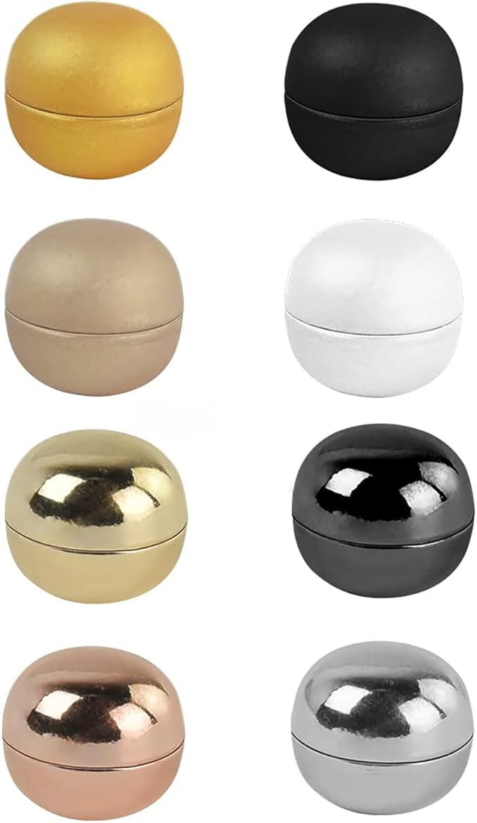 Yoezuo 8 Pieces Hijab Magnets Pins, Round Strong Magnetic Scarf Pins, Multi-purpose Pinless Brooc... | Amazon (UK)