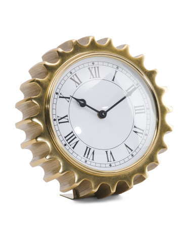 8in Gear Table Clock | TJ Maxx
