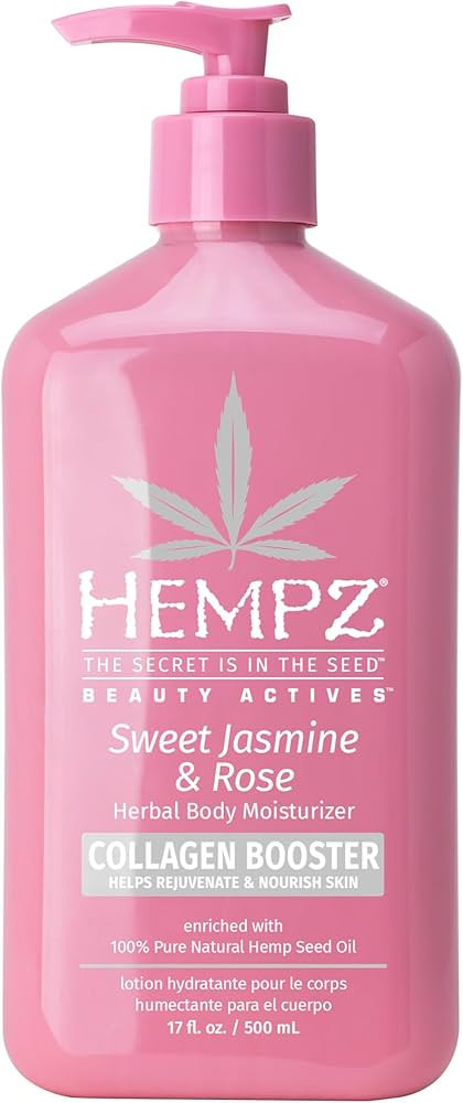 Hempz Sweet Jasmine & Rose Herbal Body Moisturizer for Women, 17 Fl. oz. - Moisturizing Lotion wi... | Amazon (US)