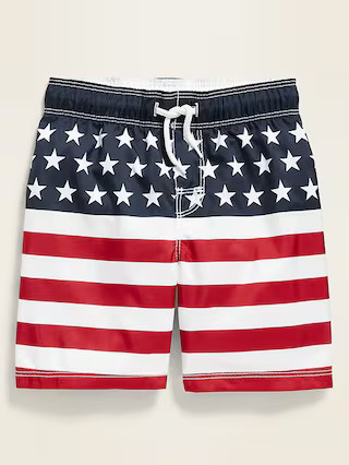 Americana-Print Swim Trunks for Toddler Boys | Old Navy (US)