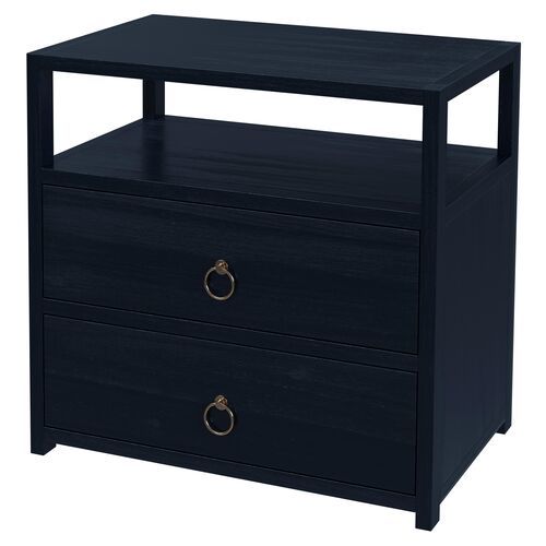 Sully 2-Drawer Wide Nightstand, Natural | One Kings Lane