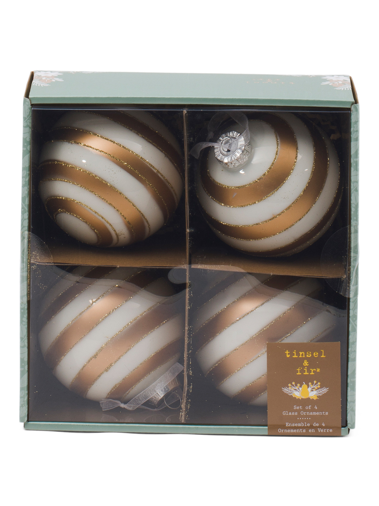 Set Of 4 Glass Ball Ornaments | Pillows & Decor | Marshalls | Marshalls