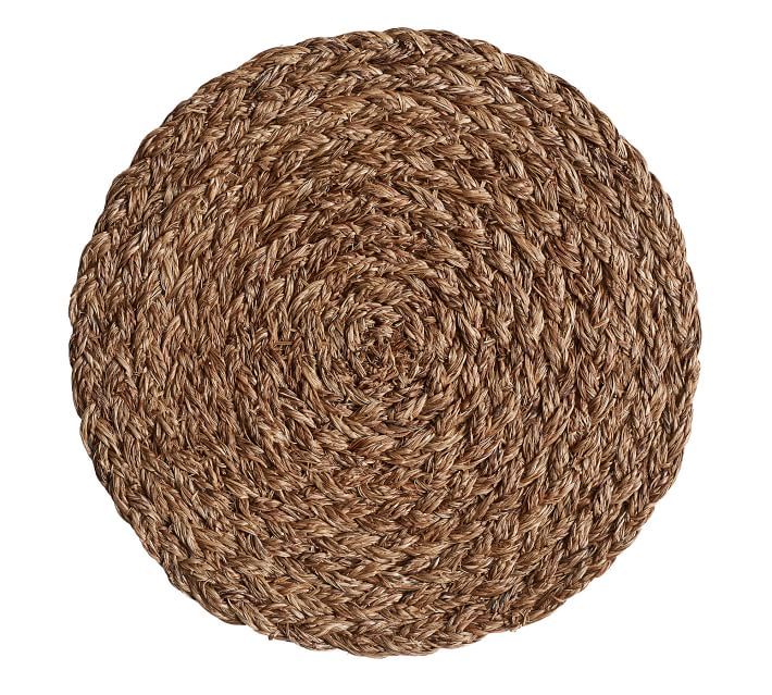 Braided Abaca Charger Plates | Pottery Barn (US)