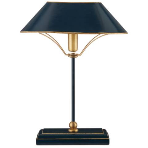 Currey & Company Daphne 16 1/2"H Navy and Gold Table Lamp | Lamps Plus