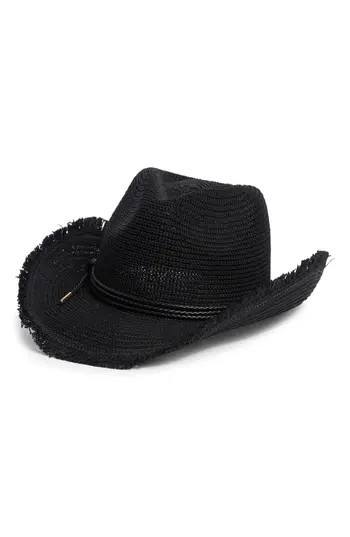 BCBG Packable Knit Cowboy Hat in Black at Nordstrom Rack | Nordstrom Rack