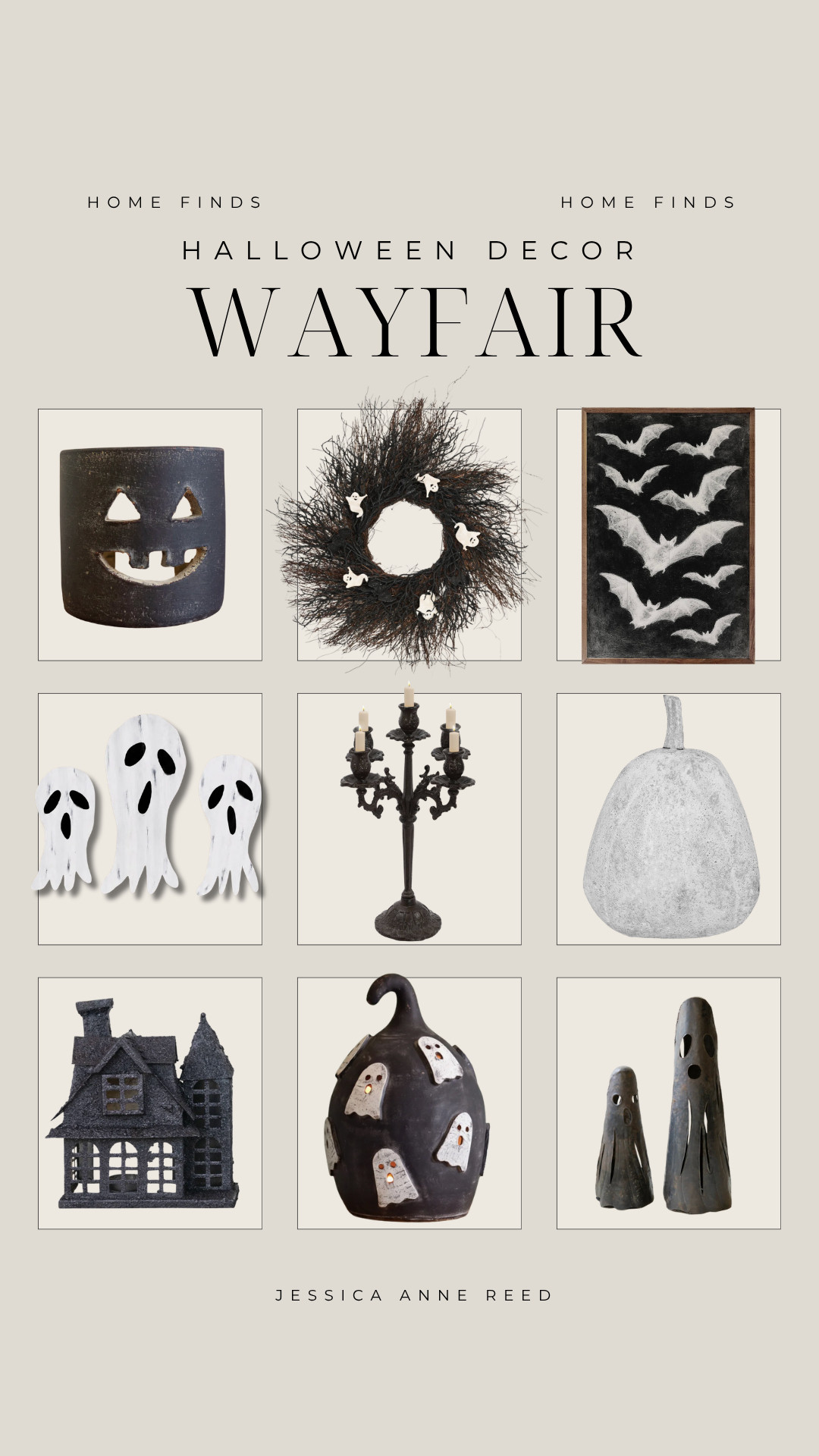 Halloween decor finds from Wayfair 🖤🎃 Spooky season, but make it neutral! Sharing trending Halloween home decor with elevated, earthy touches that feel festive without taking over your space. Wayfair Halloween decor, neutral Halloween decor, chic Halloween decor, trending Halloween decorations, classy Halloween decor, modern Halloween decor, fall home decor #Wayfair #WayfairFinds #HalloweenDecor #NeutralHalloween #ChicHalloween #HalloweenHome #FallDecor #SpookySeason 

 #LTKSeasonal #LTKHome