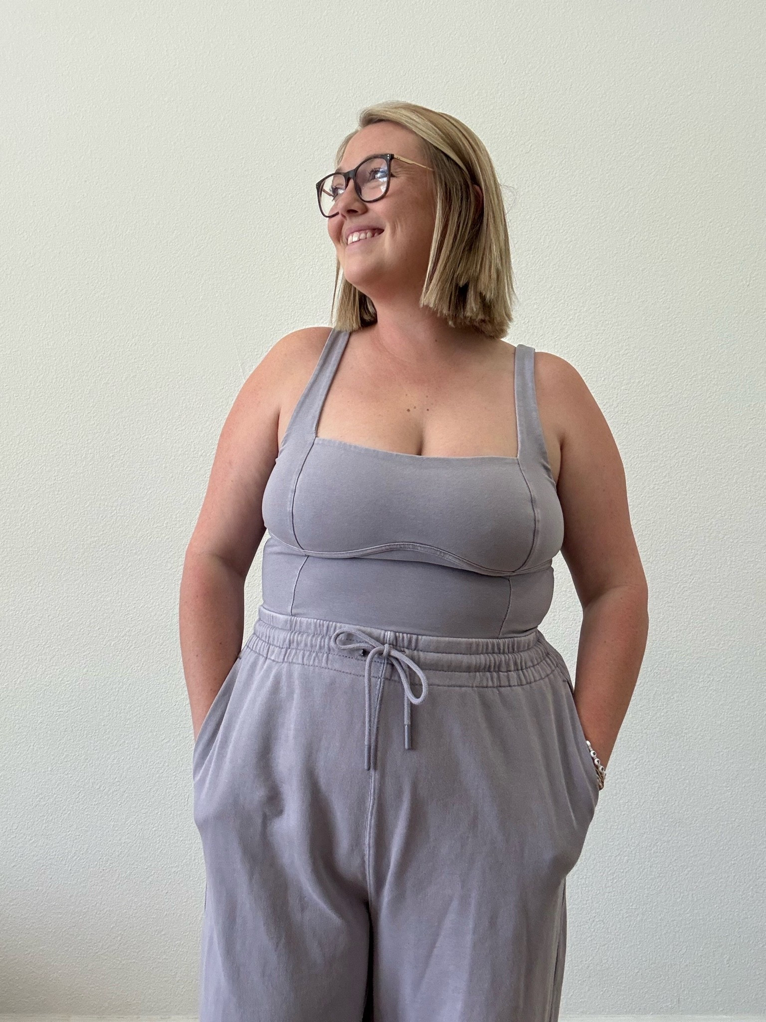 Free People inbound onesie, I’m in an XL! I have it in this and black and love them both!