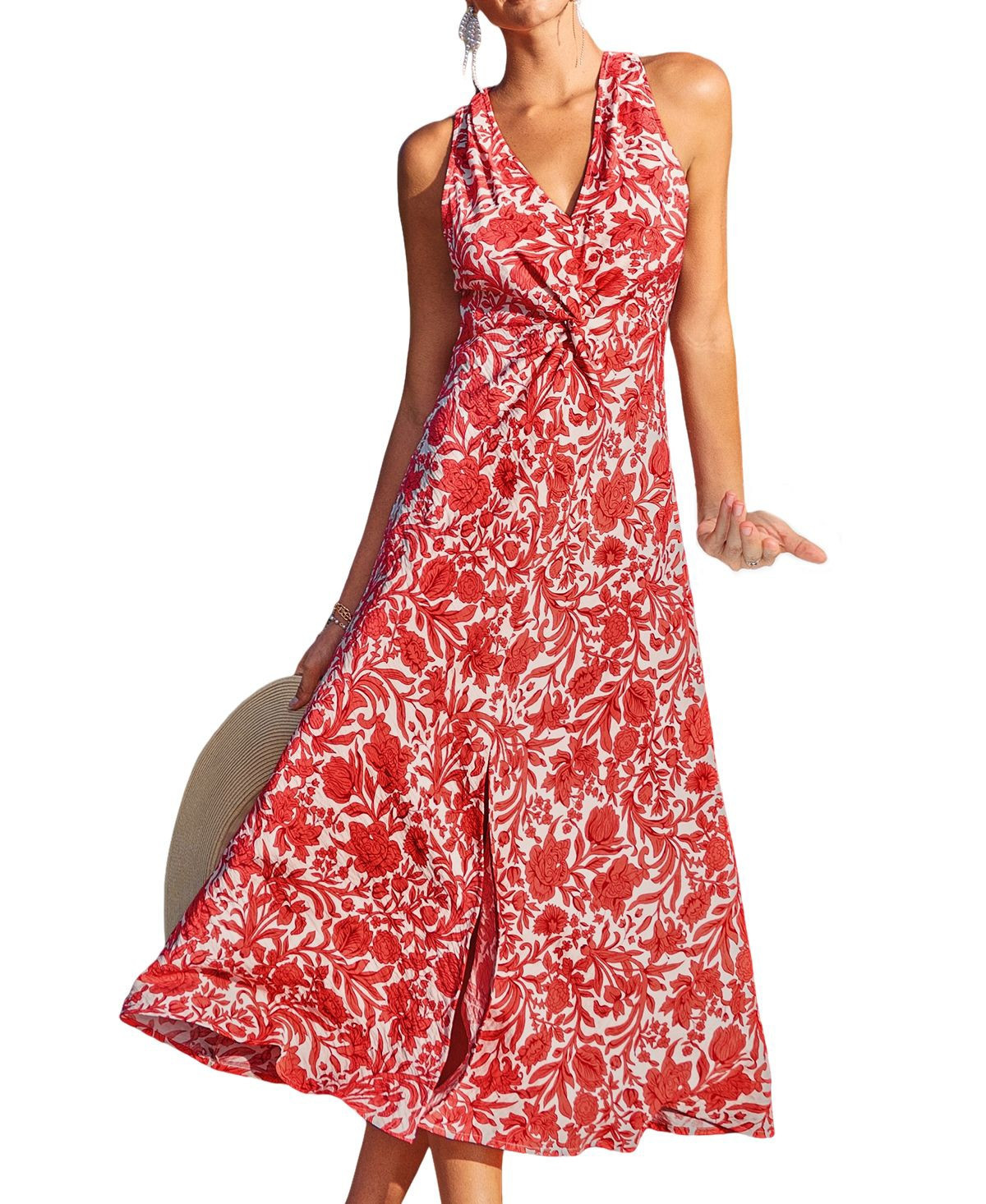Cupshe Women's Just Swell Floral Midi Beach Dress - Open miscellaneous | Macy's