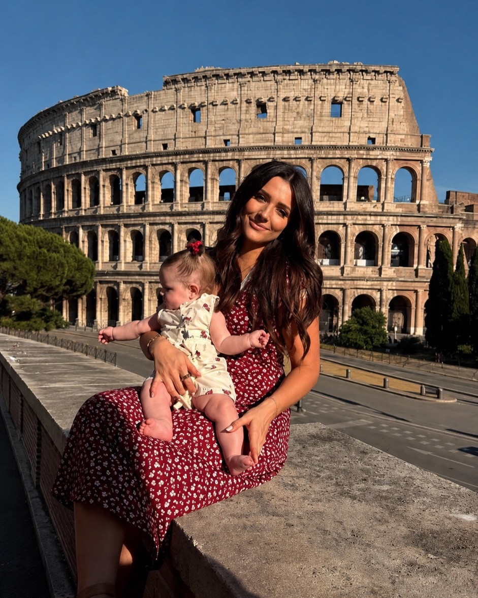 fyi life doesn’t stop, it only gets better 💌 comment “italy” for links
s/o to chatgpt for removing all the tourists in the background🙂‍↕️

#momlife #travelingwithbaby #rome #travelinspo #family utah