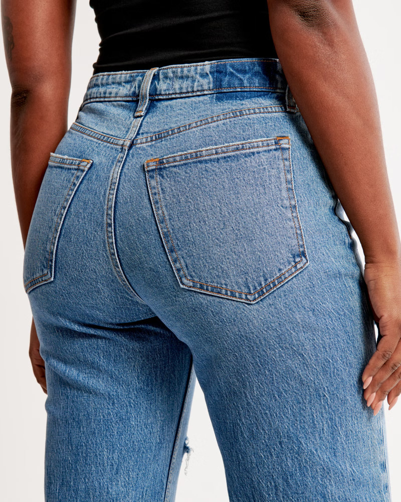 Curve Love High Rise 90s Relaxed Jean | Abercrombie & Fitch (US)
