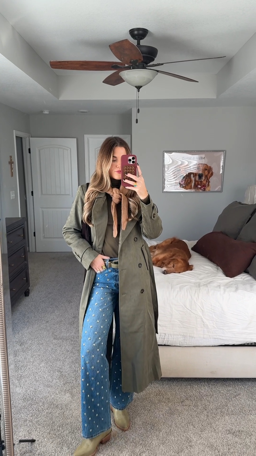 winter weekend ootd 
size small in jacket, 26 in jeans, size down half size in boots. size down in turtleneck 

#LTKootd #LTKTall #LTKSeasonal