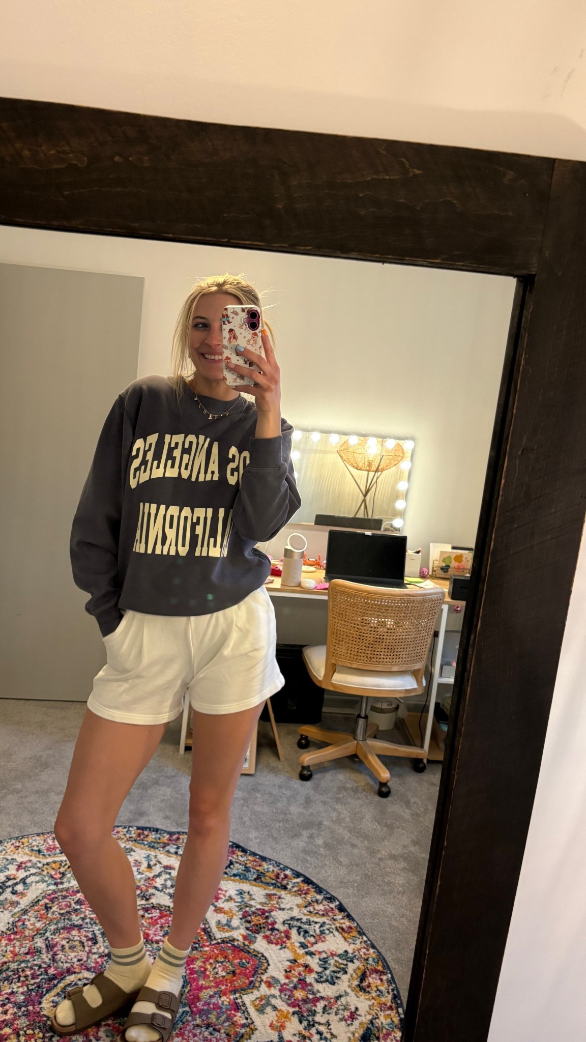 These @Aerie shorts are just THE comfiest ☁️😍 perfect for lounging around the house! #aerie #comfy #offline #cloudfleece 

#LTKootd #LTKdayinmylife