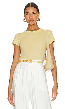 LA Made Crew Neck Tee in Yellow from Revolve.com | Revolve Clothing (Global)