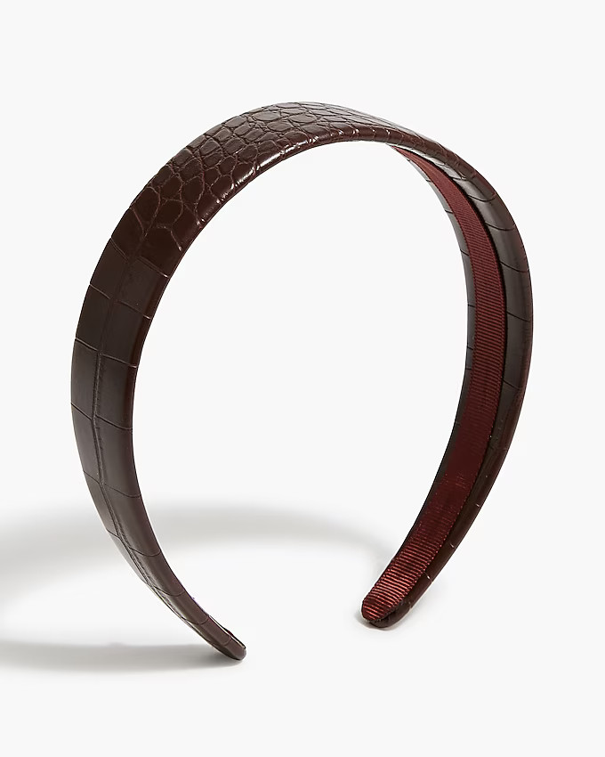 Croc-embossed headband | J.Crew Factory