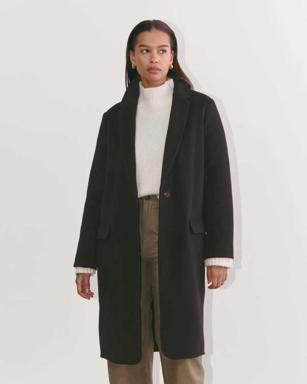 The Topcoat in Wool | Black | Everlane