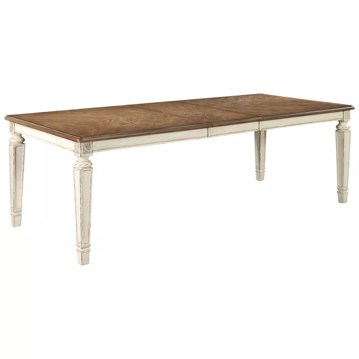Realyn Rectangular Extendable Dining Table Chipped White - Signature Design by Ashley | Target