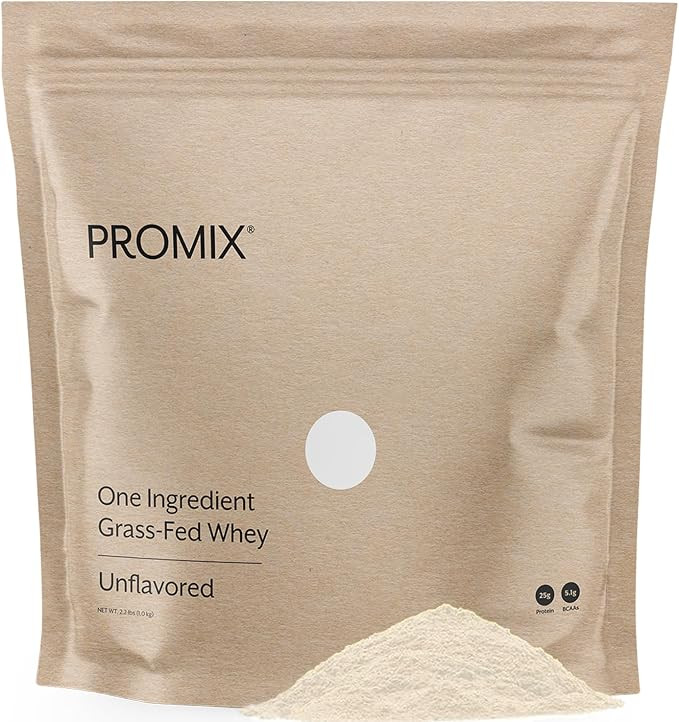 ProMix Nutrition Whey Protein Powder, Grass Fed, Unsweetened, Hormone Free - 25g Protein per Serv... | Amazon (US)