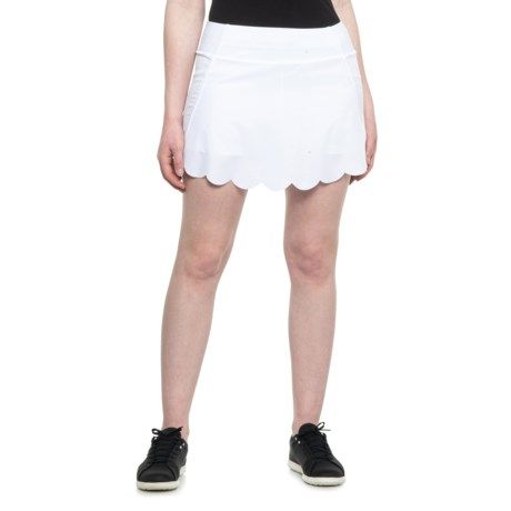 Mondetta Scallop Hem Tennis Skort (For Women) | Sierra