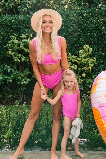 These hot pink mommy and me swimsuits are so cute!!

Mommy and me outfit, mommy and me matching swimsuits, kid swimsuit, hot pink bikini, family swim, matching family swimsuits, kid swimwear, hot pink swimsuit 

#LTKfamily #LTKswim #LTKkids