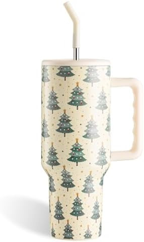 Christmas Gifts for Women, Christmas Tumbler 40 oz Tumbler with Handle and Straw Cup Holder Frien... | Amazon (US)