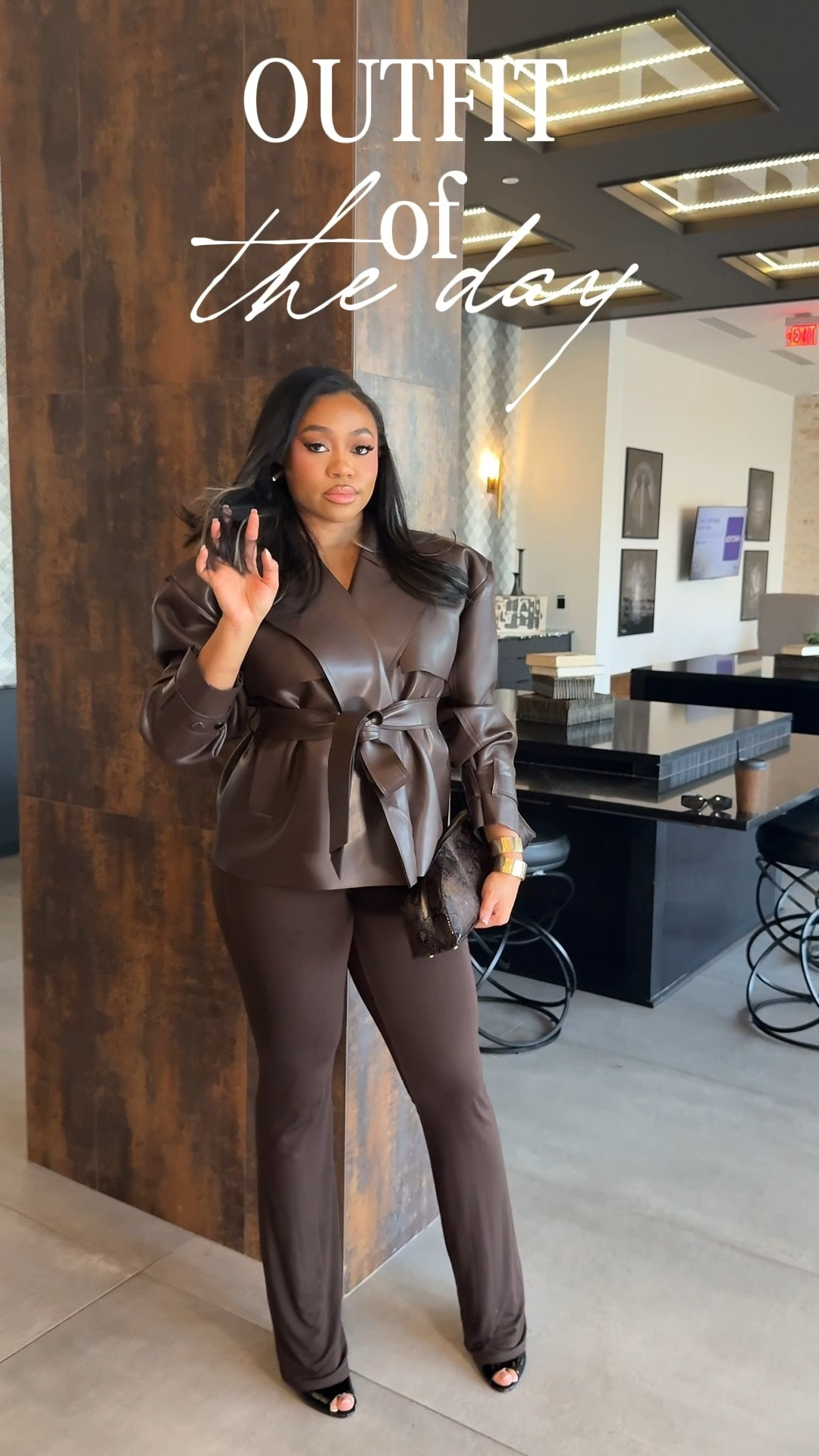 Chocolate trench coat

#LTKootd #LTKgrwm #LTKSeasonal