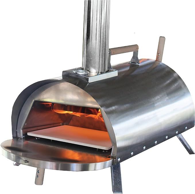 Pellethead Smokin' PoBoy Portable Outdoor Wood Fired Pizza Oven Stainless Steel includes Peel, Bl... | Amazon (US)