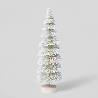 Tall Glitter Bottle Brush Tree Decorative Figurine - Wondershop™ | Target