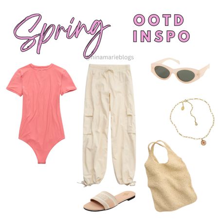 Spring outfit
Vacation outfit 
Cargo pants 
Bodysuit

#LTKstyletip #LTKfindsunder50 #LTKSeasonal