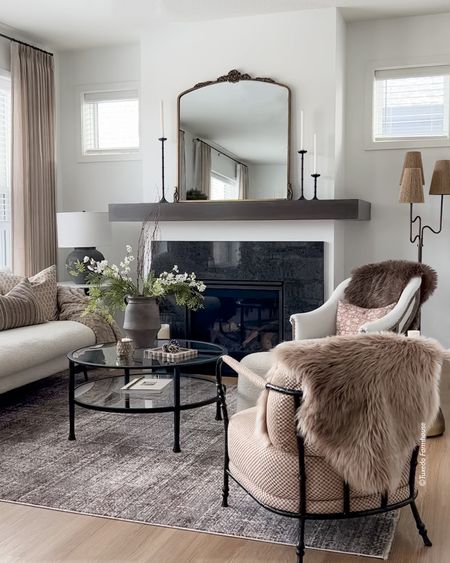 I’m loving simple decor after the holidays. Faux fur throws add coziness to spaces and a simple white stem gives hints of spring to come. This Loloi rug has quickly become a fav of mine  

#LTKhome #LTKSeasonal #LTKstyletip