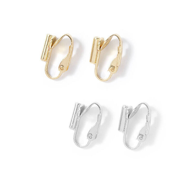 Clip On Earring Post Converters - 4 Pack | Claire's (US)