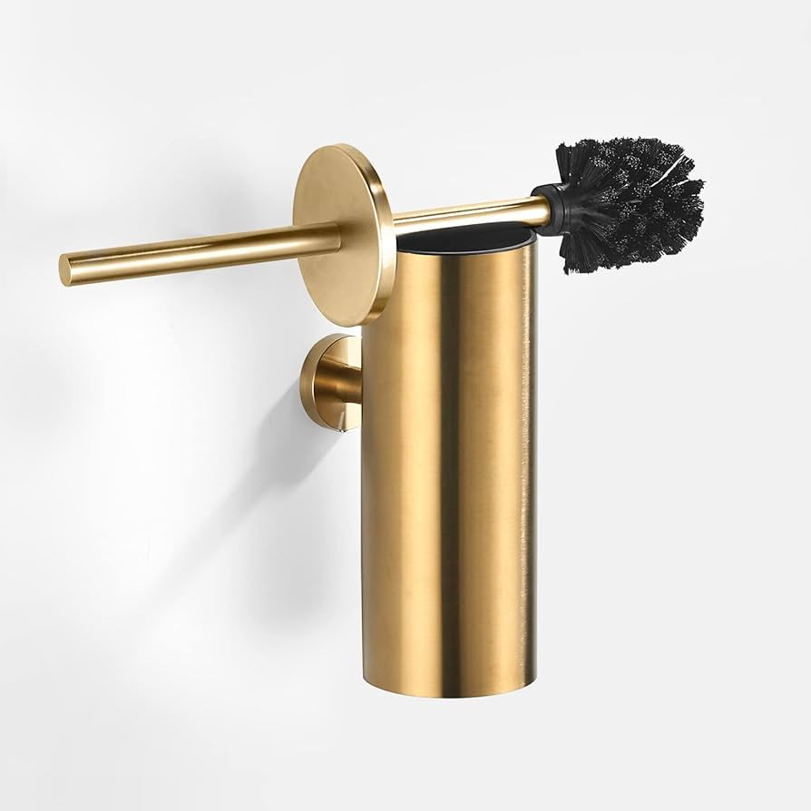Toilet Brush with Holder for Bathroom Toilet Bowl Brush Holder Toilet Bowl Cleaner Brush Wall Mou... | Amazon (US)