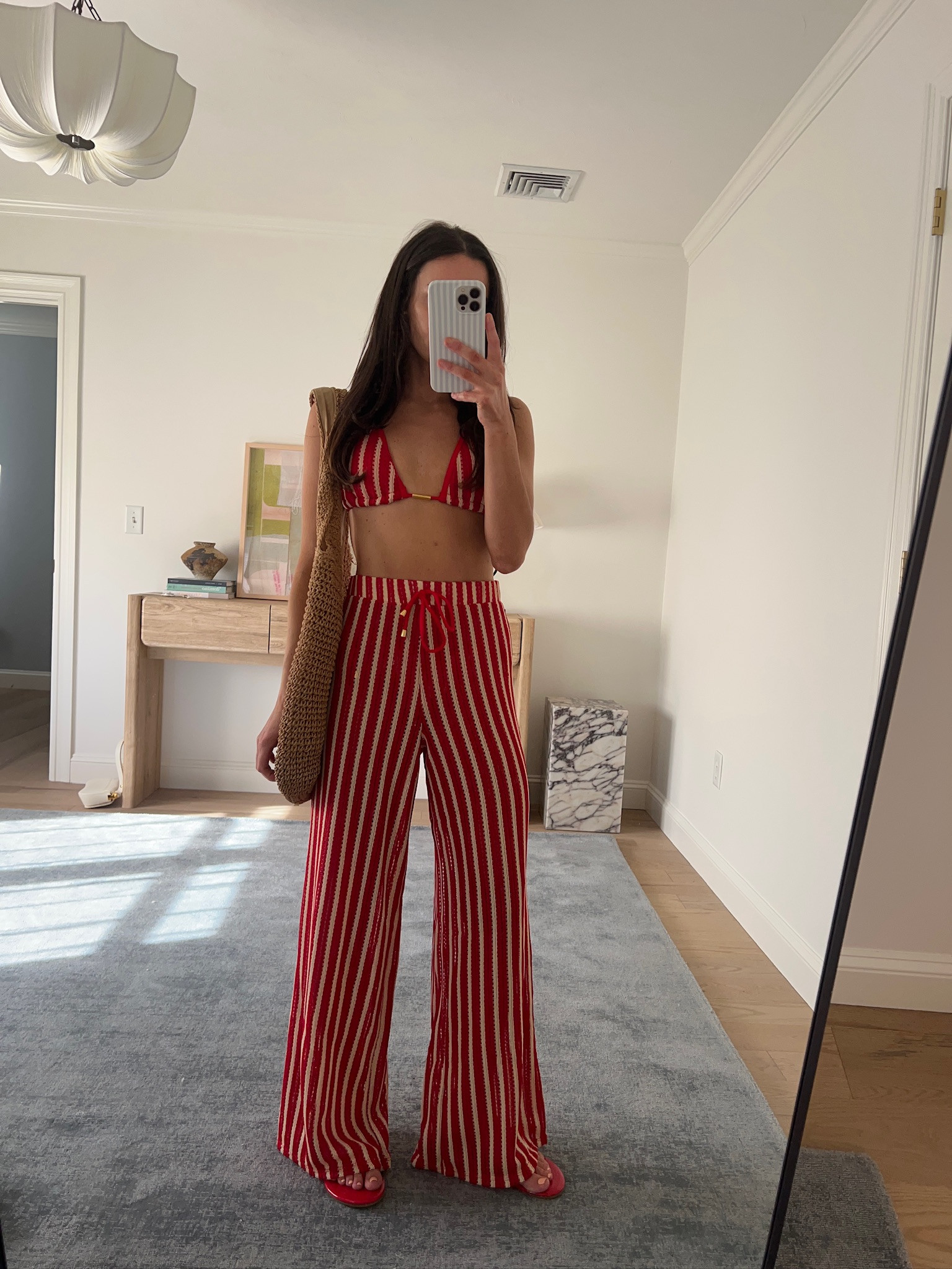Summer 3 piece set! wearing S, sandals true to size 

 #LTKSeasonal #LTKPetite