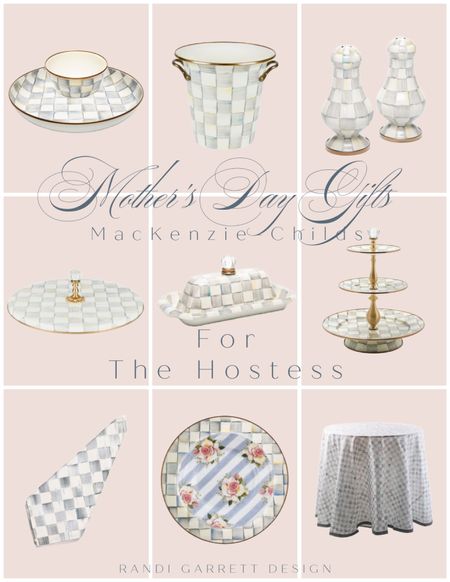 Mother’s Day gift ideas for the mom who loves to host featuring
 @MacKenzieChilds Sterling Check collection. Use code RANDI15 to save 15% for 48 hrs #MCpartner 

#LTKsalealert #LTKGiftGuide #LTKhome