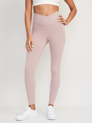 Extra High-Waisted PowerChill Crossover 7/8-Length Leggings for Women | Old Navy (US)