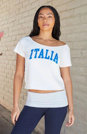 John Galt Robyn Italia Off-The-Shoulder Top | PacSun