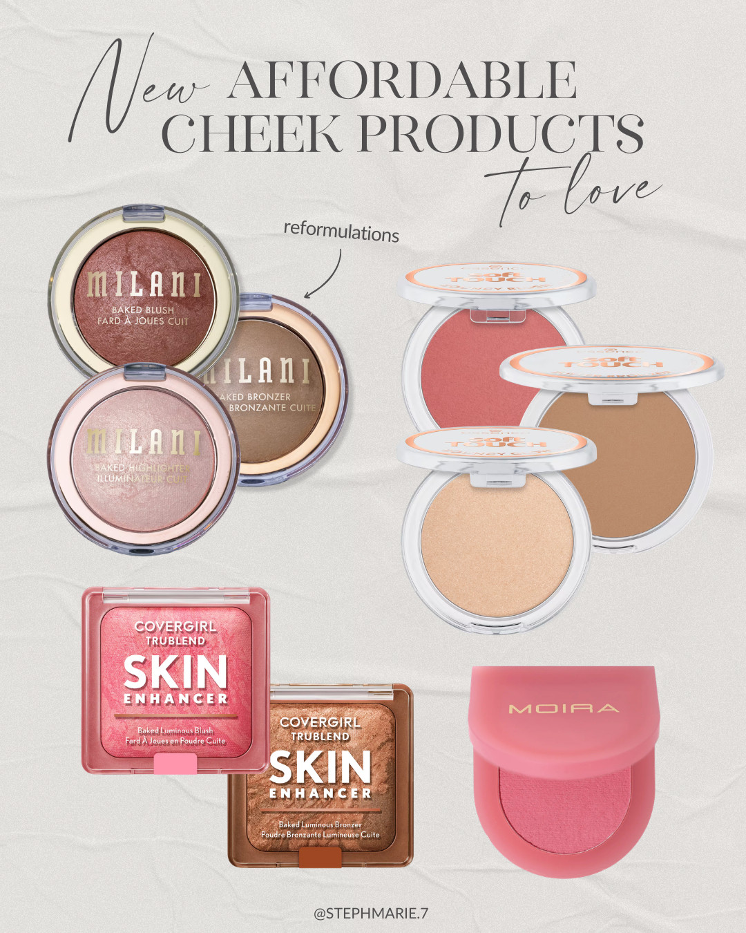 The affordable cheek colors you'll love! These blushes, bronzers, and highlights are tested and approved for mature skin!  

 #LTKOver40 #LTKBeauty