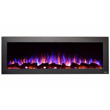 Touchstone 80017 50 in. Sideline Outdoor Wall Mounted Electric Fireplace Black | Walmart (US)