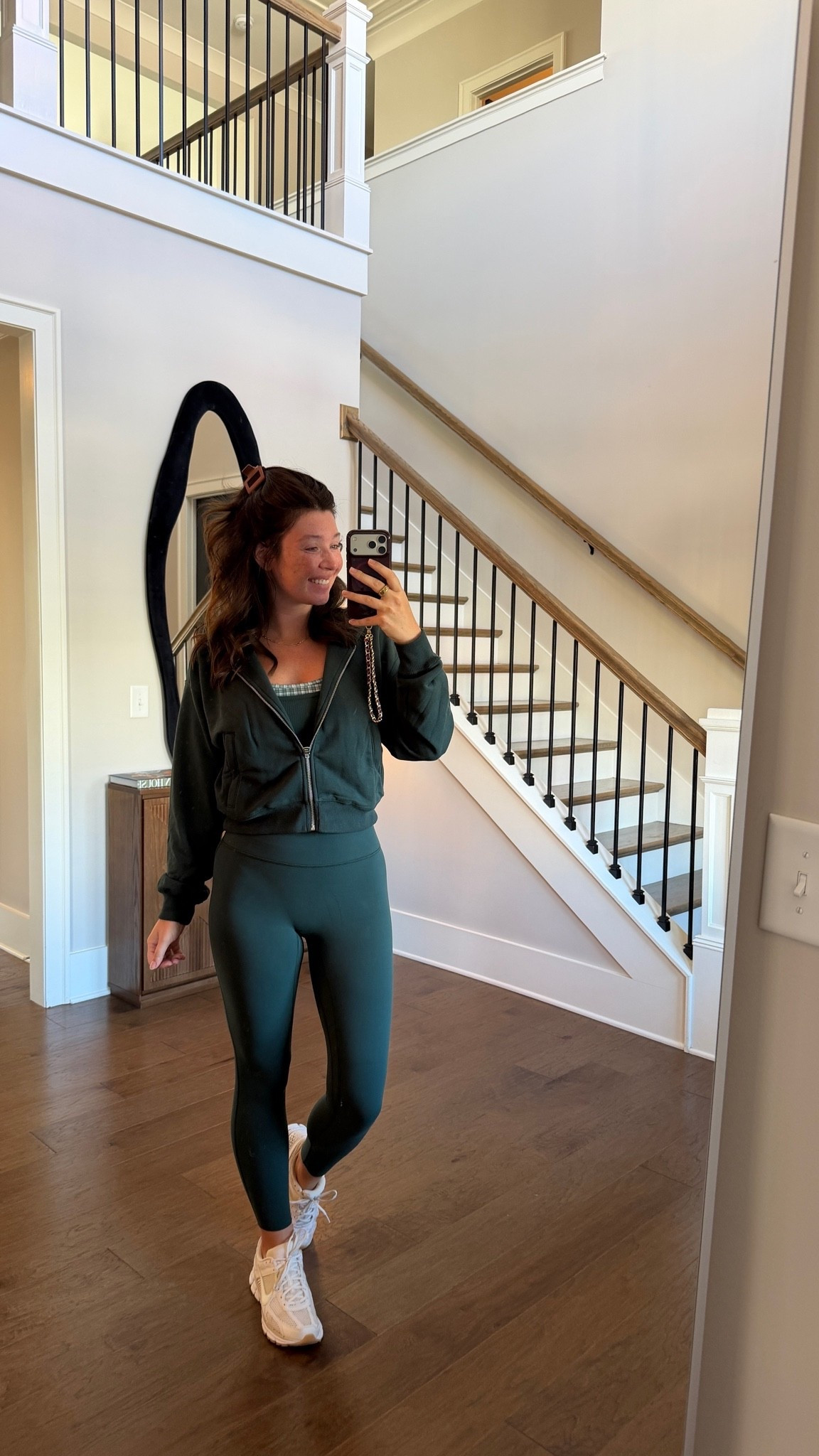 little morning walk outfit 

size small in leggings & jacket, size medium in sports bra. Note- flex leggings are super stretchy & not compressive, so it’s recommended to size down 

5’7 • 145lbs • 34DDD

#LTKootd #LTKActive