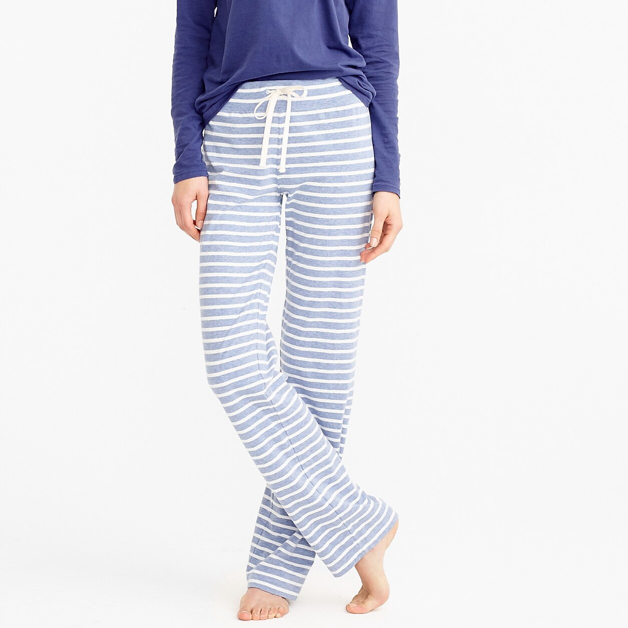 Petite dreamy cotton pant in stripe | J. Crew US