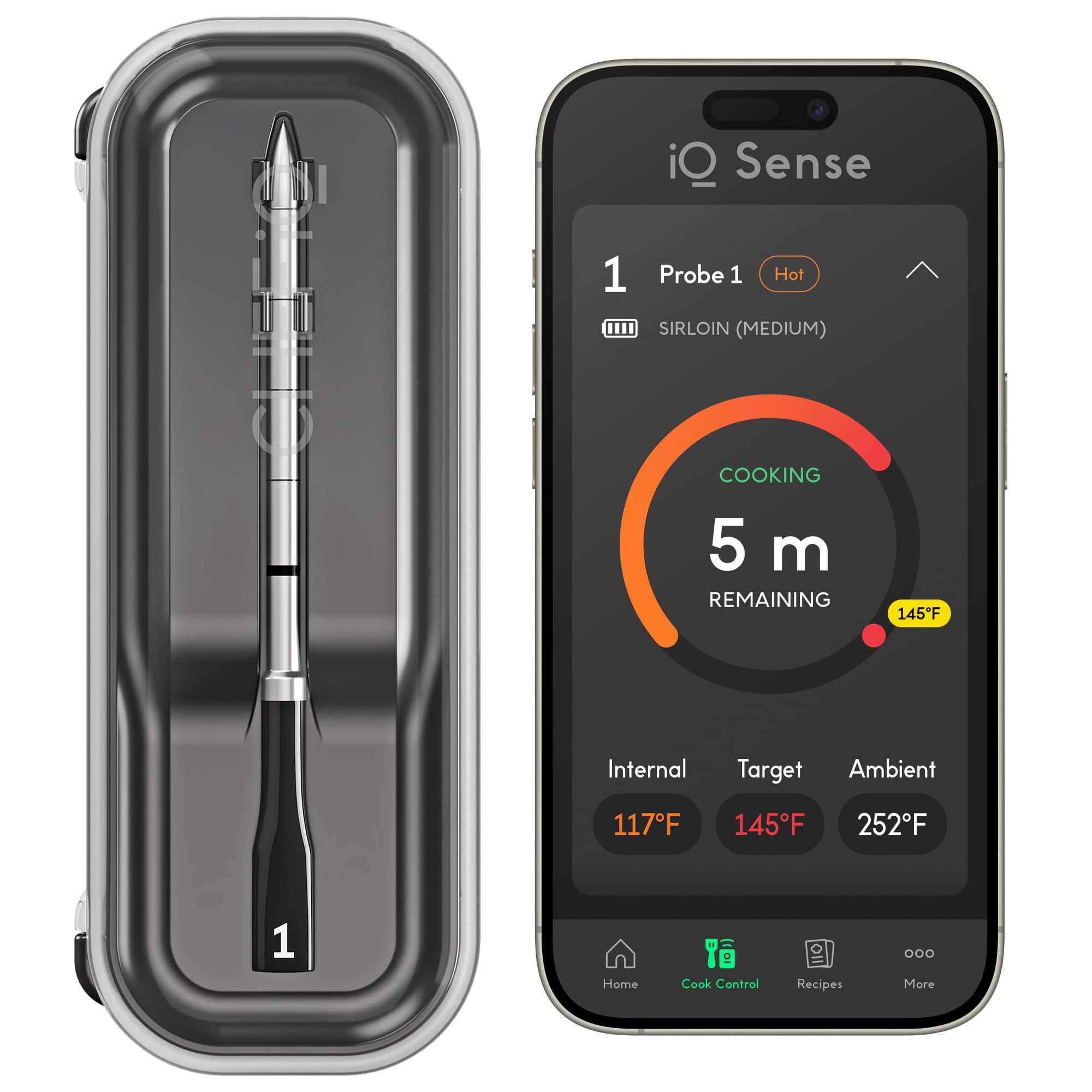 CHEF iQ Sense [2025 Model] | Smart Wireless Meat Thermometer | Ultra-Thin Probe | WiFi Unlimited ... | Amazon (US)