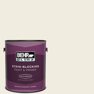 1 gal. #YL-W05 Swiss Coffee Extra Durable Eggshell Enamel Interior Paint & Primer | The Home Depot