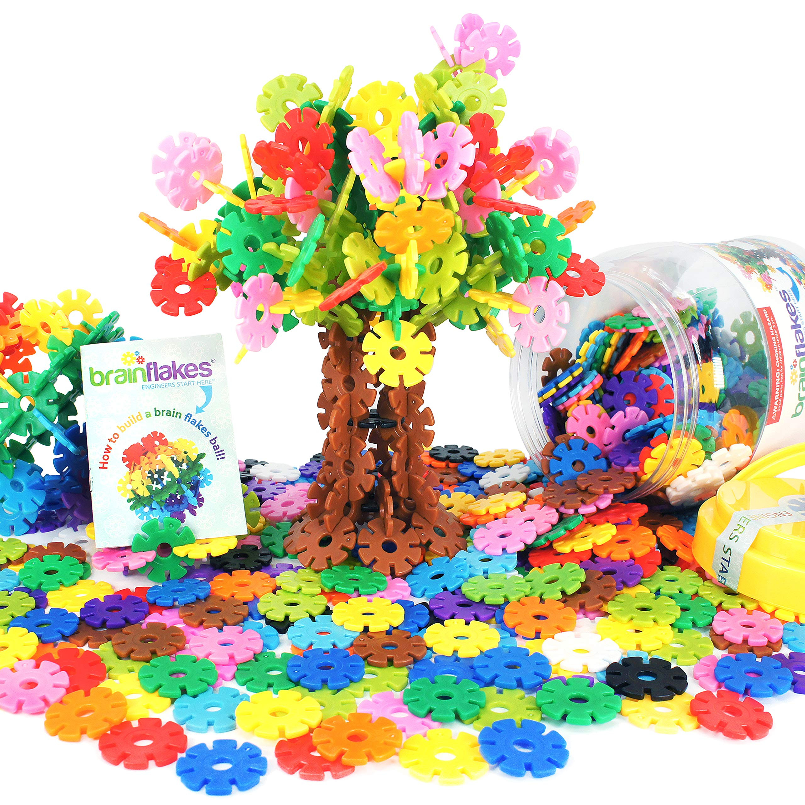 Brain Flakes 500 Piece Interlocking Plastic Disc Set - A Creative and Educational Alternative to Bui | Amazon (US)