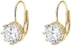 Electric Picks The Bentley Earrings,14kt Gold Plated Studs with 7mm Sparkling Crystal, Lightweigh... | Amazon (US)