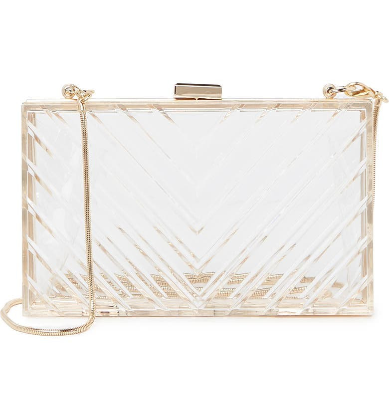 Iggy Transparent Chevron Evening Bag | Nordstromrack | Nordstrom Rack