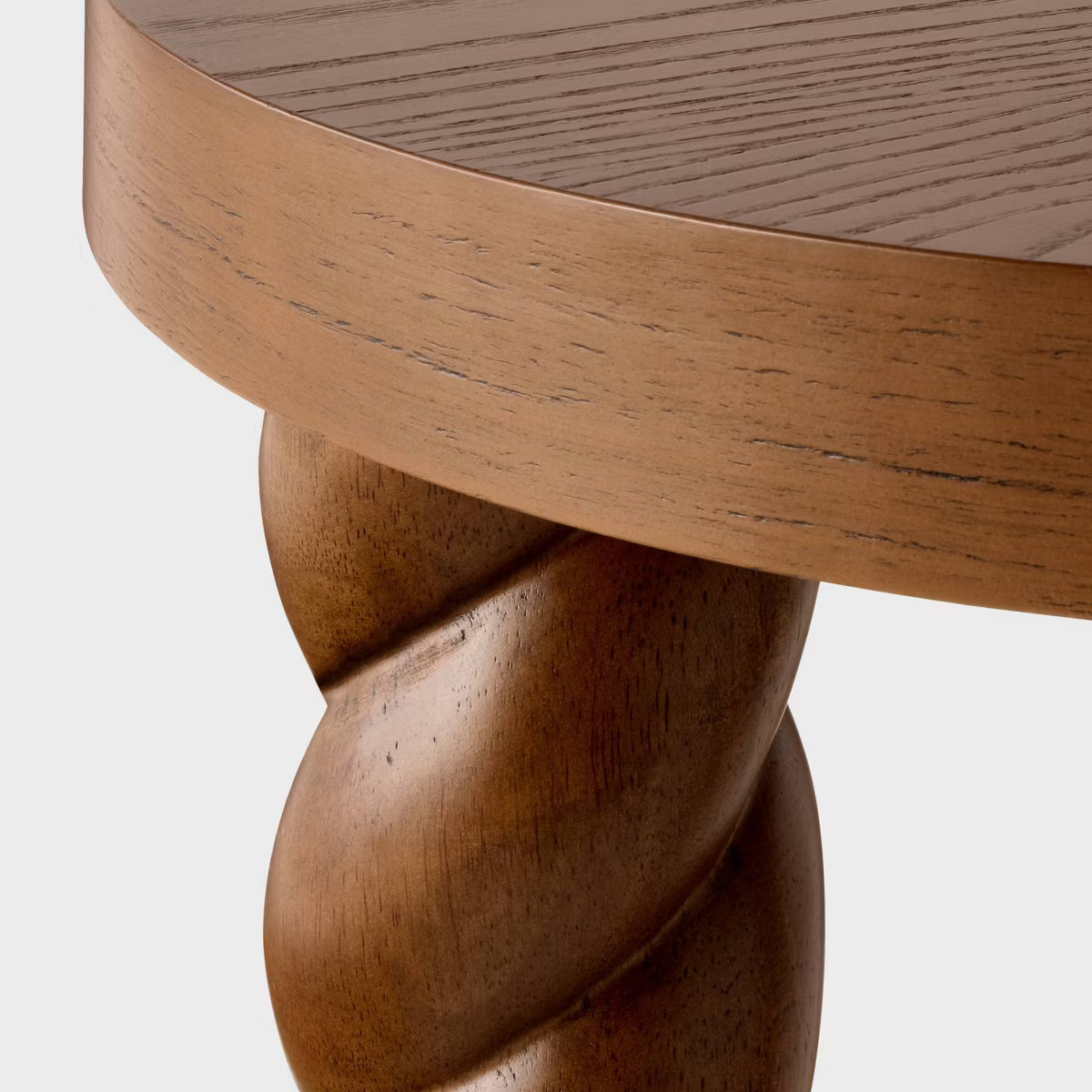 Side Table With Twisted Legs Walnut - Threshold™ designed with Studio McGee | Target