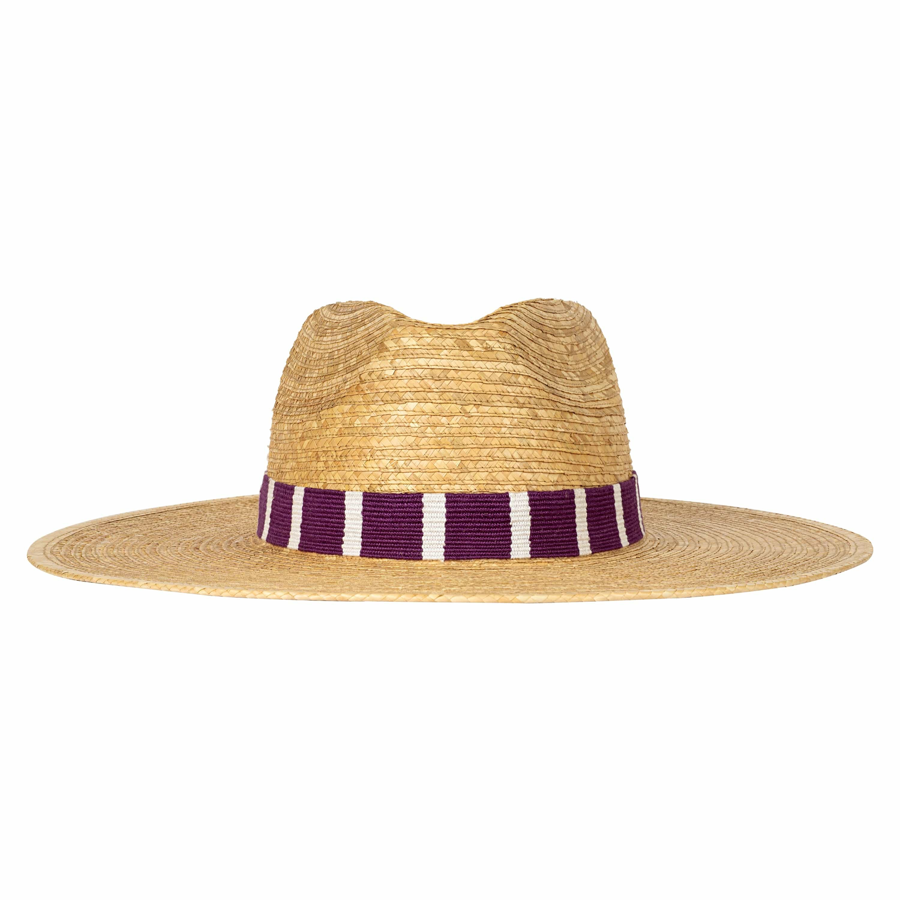 Purple and White Palm Hat | Sunshine Tienda